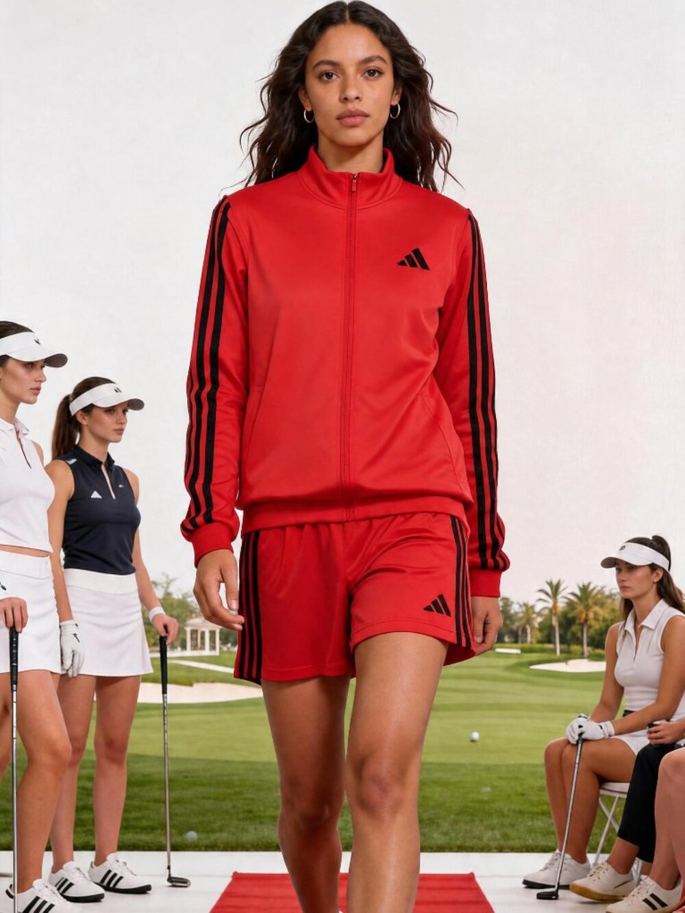 Adidas Unisex 2 PC Set Pure Ruby Mens XL Womens‎ 2XL Jacket JN6490 Shorts JI8800